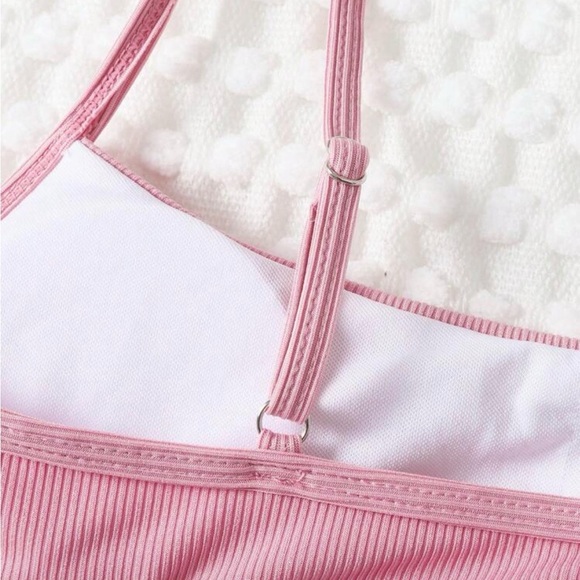 Pink Ribbed Bikini Top - Picture 4 of 4